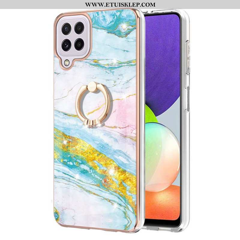 Futerały do Samsung Galaxy M32 Marmur Ze Wspornikiem Pierścienia